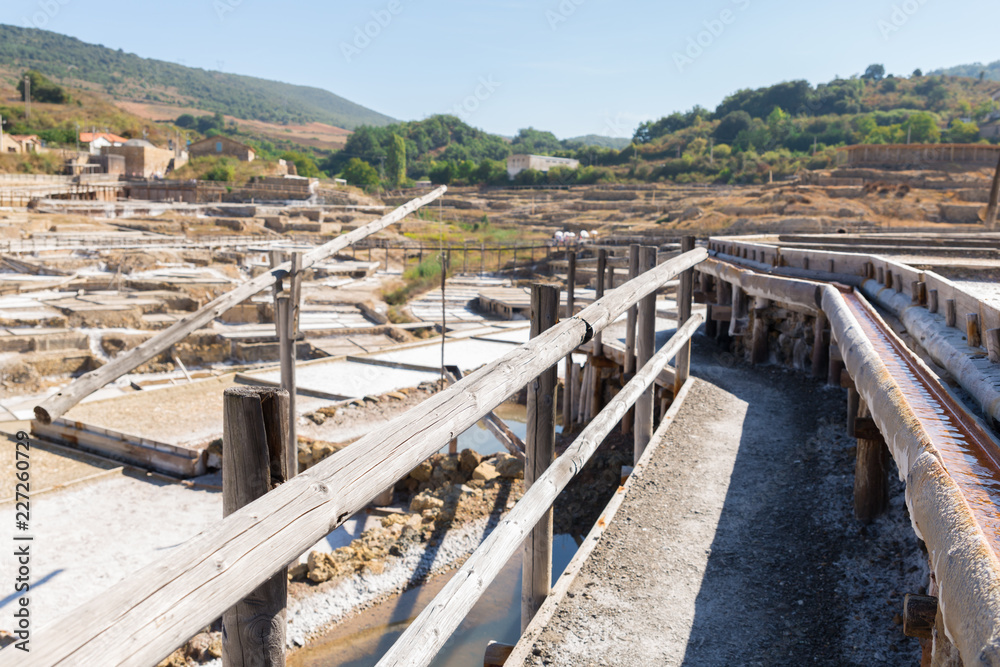 The salty valley of Añana, Spain