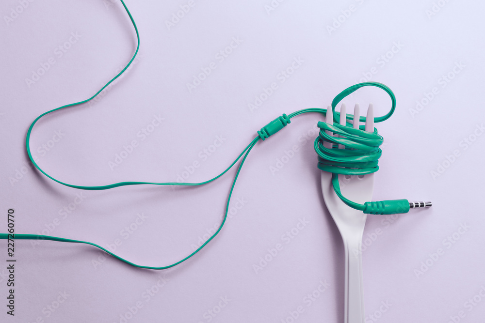 The Headphone songs as food. Musical concept. The Headphone songs as food. Musical concept.