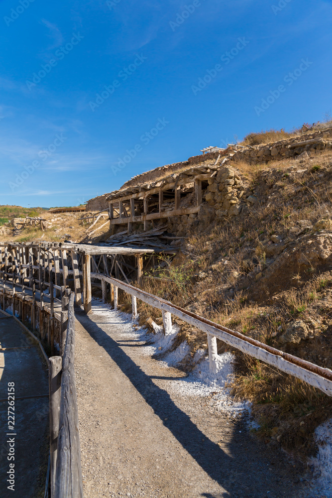 The famous salt valley of Añana, Spain The famous salt valley of Añana, Spain