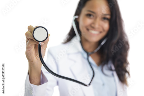 young doctor wearing stethoscope