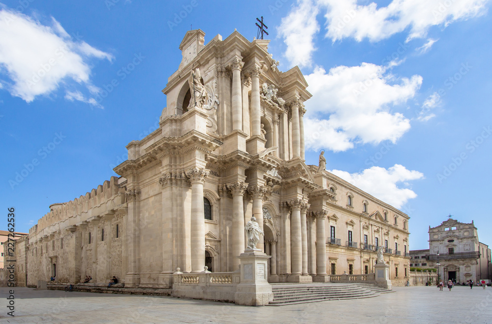 The Cathedral (Duomo) in Syracuse, Sicily, Italy The Cathedral (Duomo) in Syracuse, Sicily, Italy