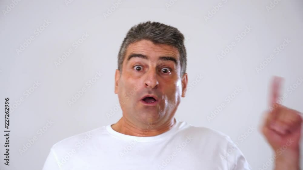 happy excited facial emotion expression of middle aged old man 50s 60s overwhelmed after seeing a very good product on sale in face expression concept happy excited facial emotion expression of middle aged old man 50s 60s overwhelmed after seeing a very good product on sale in face expression concept