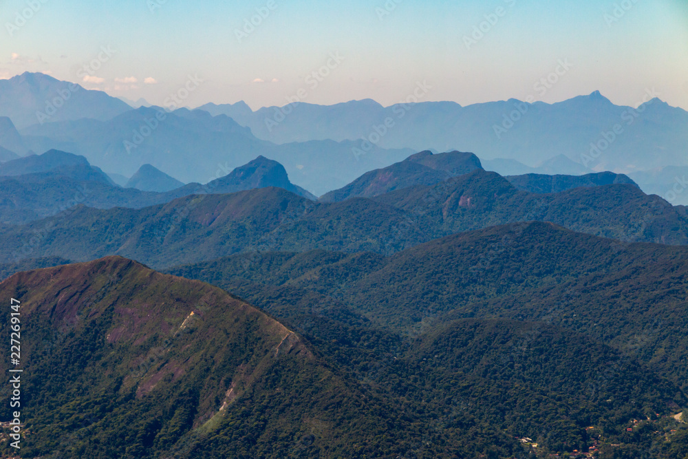 Teresopolis and Freiburg region mountain range, View of the Serra dos Órgãos National Park, Brazil