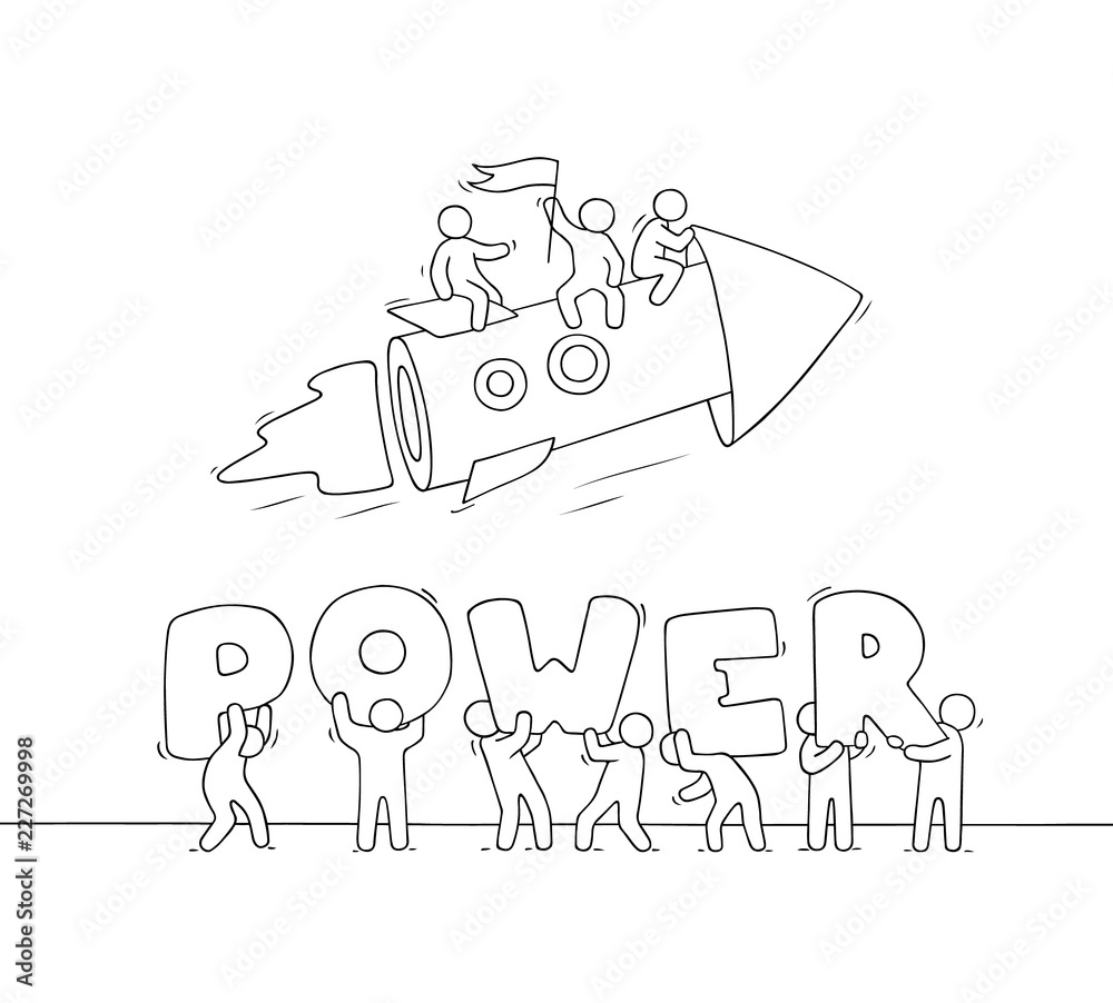 people with big word Power people with big word Power