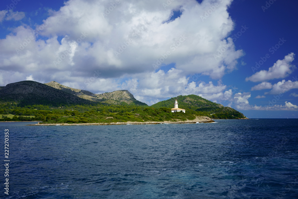 Φωτογραφία Alcanada Lighthouse near Port d'Alcudia, Alcudia Bay, Mallorca, Balearic Islands, Spain