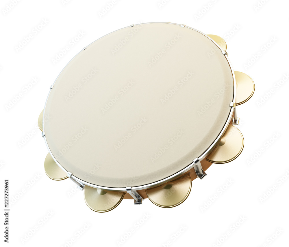 Φωτογραφία 3D tambourine illustration