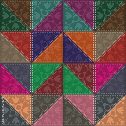 patchwork background with different patterns