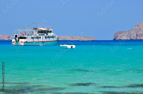 Cruise ship. Crete. Greece photo