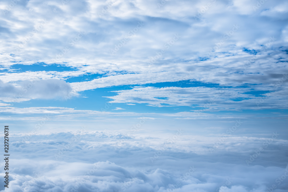 Fantastic soft white clouds against blue sky background Fantastic soft white clouds against blue sky background