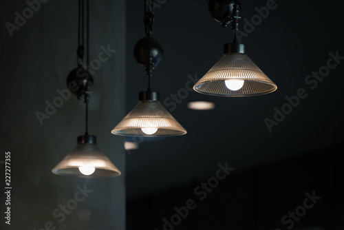 Modern glass ceiling lamp interior lighting bulbs decoration contemporary