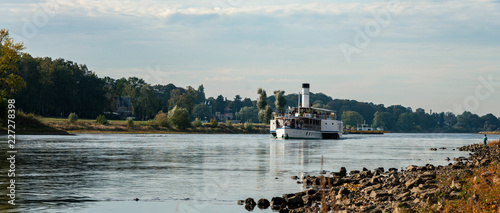 Dampfschifffahrt auf der Elbe in Sachsen