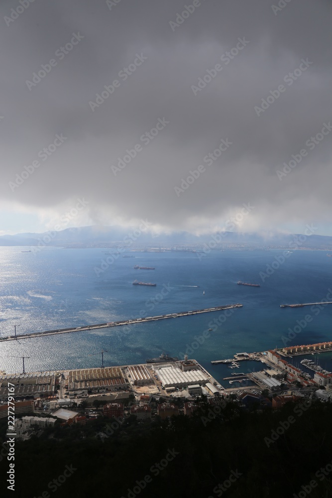 Blick auf die Stadt Gibraltar