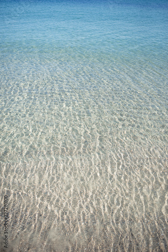 Transparent clear and very beautiful sea water on a sunny day