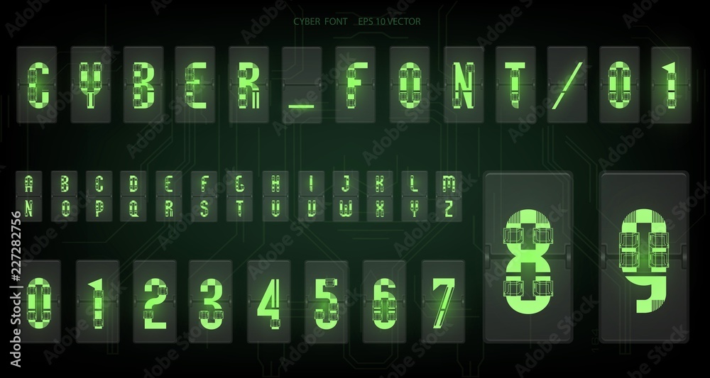 Futuristic vector Font design. Letters and Numbers for web and app. Techno font alphabet. Digital hi-tech symbols for HUD interface and cyberspace. Set of numbers and symbols for lamp o'clock Futuristic vector Font design. Letters and Numbers for web and app. Techno font alphabet. Digital hi-tech symbols for HUD interface and cyberspace. Set of numbers and symbols for lamp o'clock