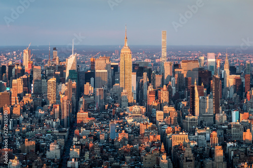 Manhattan skyline mit Empire State Building  New York City  USA
