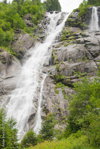 Impressive waterfalls in the midst of nature