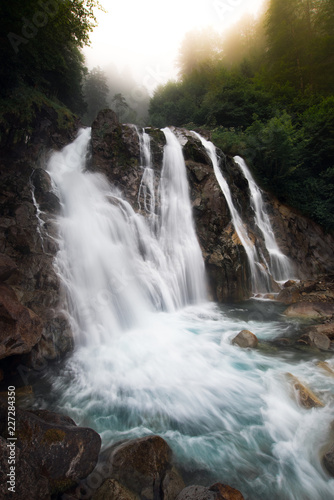 Waterfall in the french pyrenees