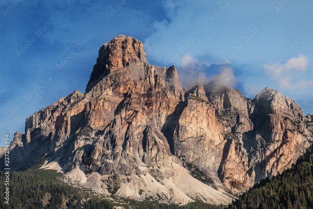 Dolomites rock massif