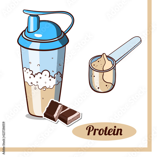 Scoop Protein Shaker Chocolate