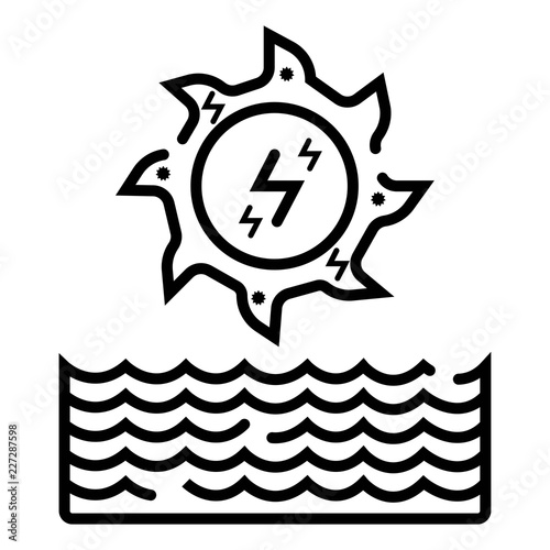 Water turbine icon vector illustration