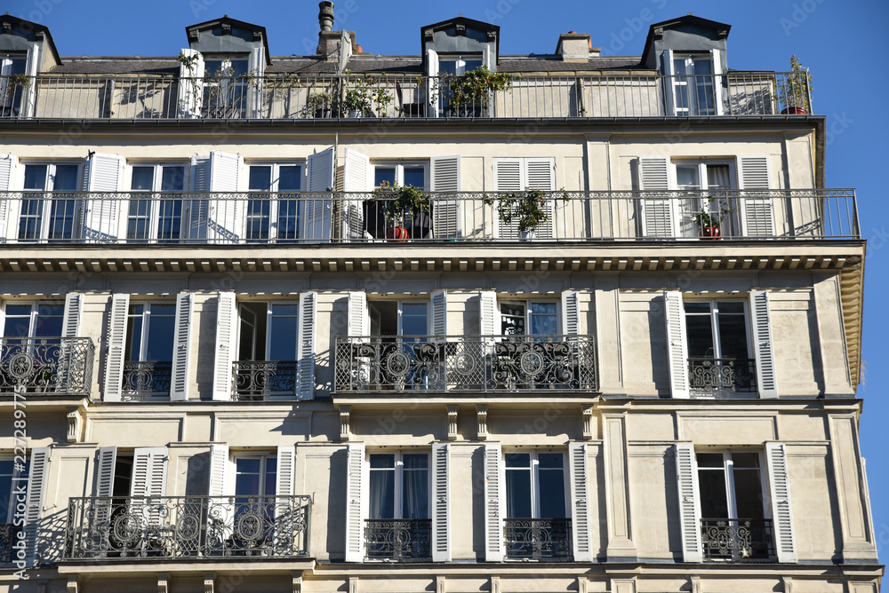 Obraz premium Immeuble à Paris, France
