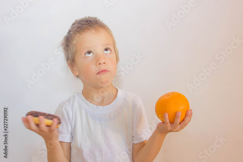 The child chooses. Expect sign over. The child thinks what to eat.