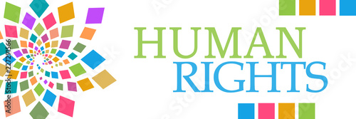 Human Rights Colorful Circular Left Horizontal 