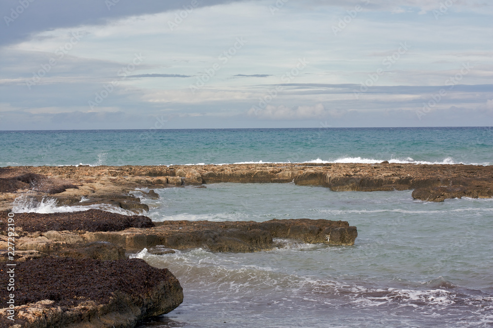 Savelletri Coastline, near Egnathia, Apulia, Italy