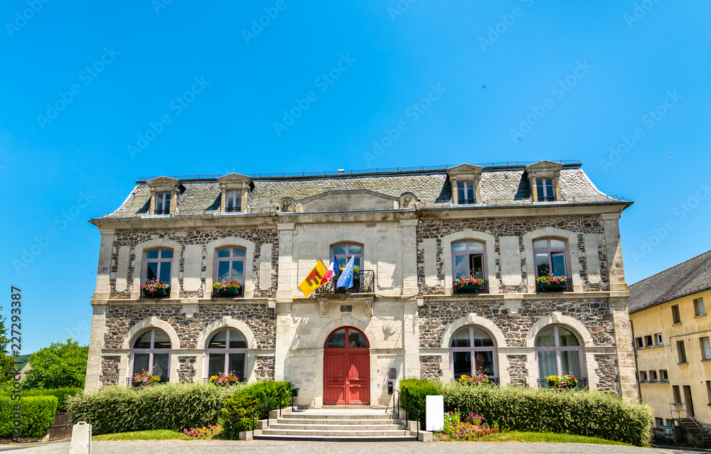 Town hall of Riom-es-Montagnes, France