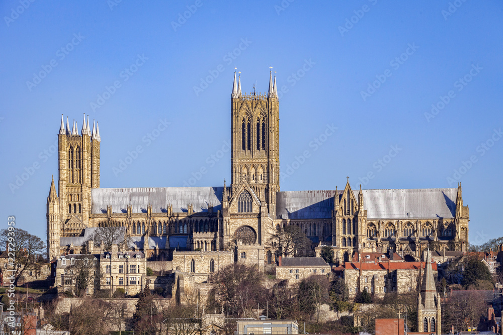 Fototapeta premium Lincoln Cathedral, winter.