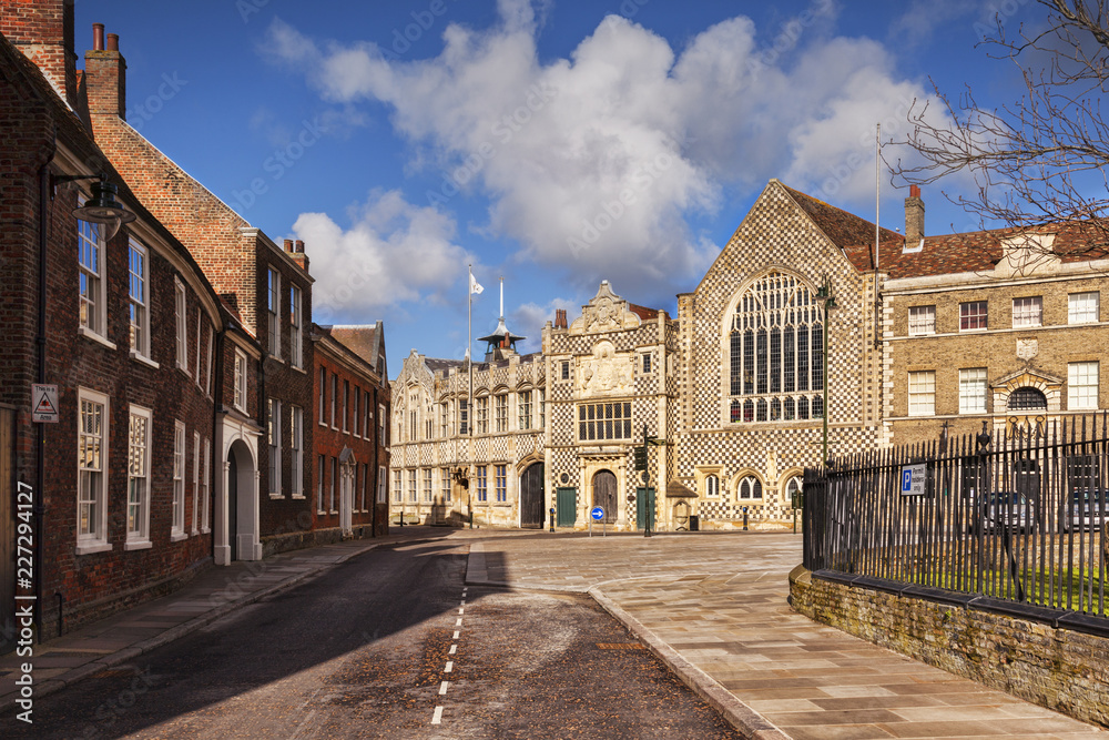 The Town Hall and Trinity Guildhall, Kings Lynn, Norfolk, England, UK.