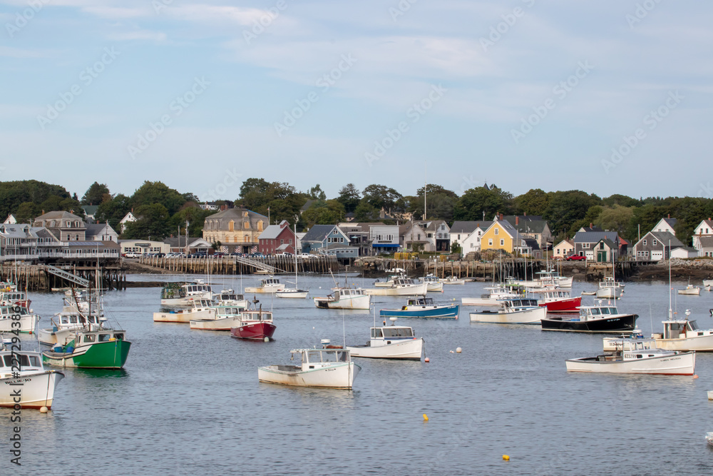 scenic view of beautiful Vinalhaven, ME harbor scenic view of beautiful Vinalhaven, ME harbor