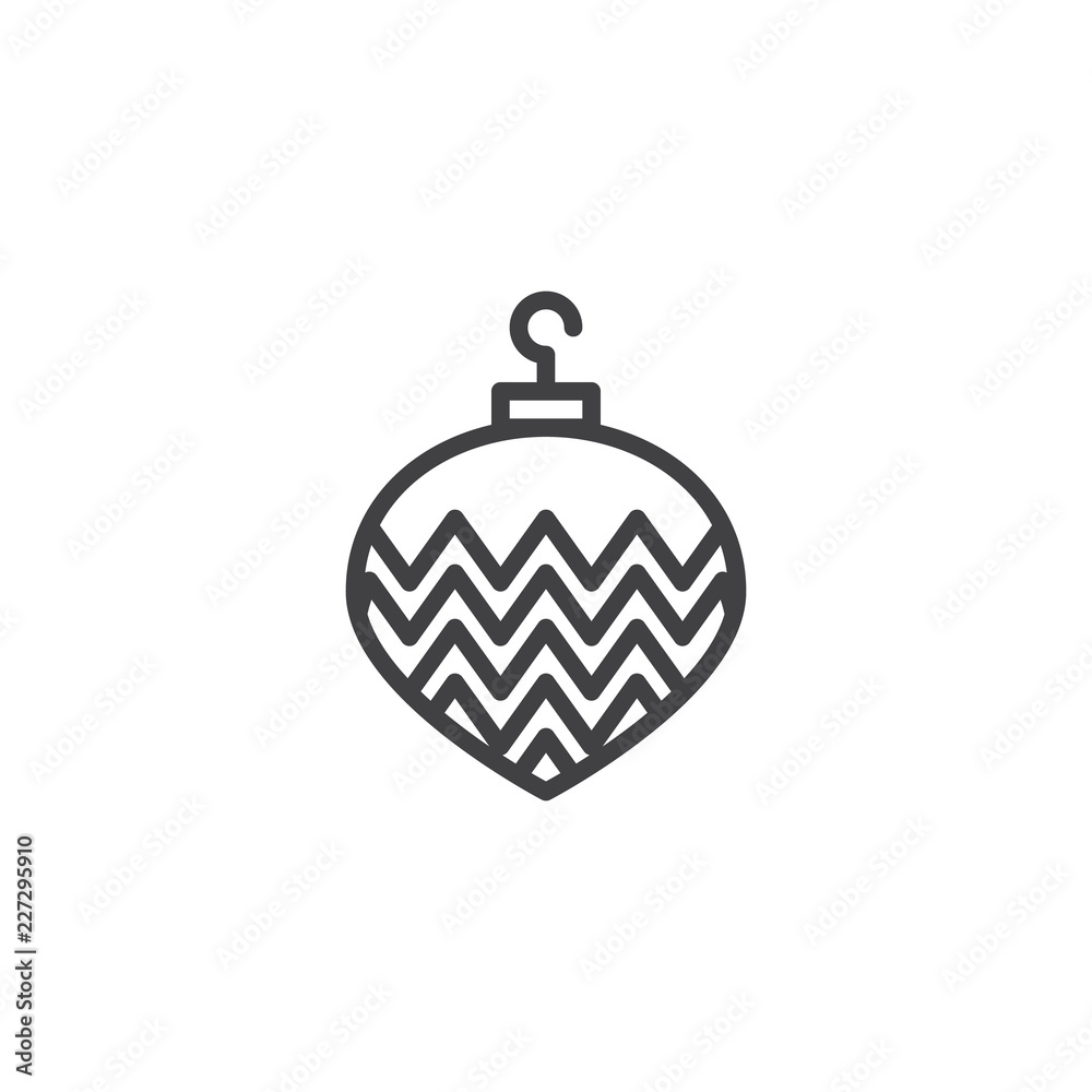 xmas bauble outline icon. linear style sign for mobile concept and web design. christmas decoration ball simple line vector icon. Symbol, logo illustration. Pixel perfect vector graphics xmas bauble outline icon. linear style sign for mobile concept and web design. christmas decoration ball simple line vector icon. Symbol, logo illustration. Pixel perfect vector graphics