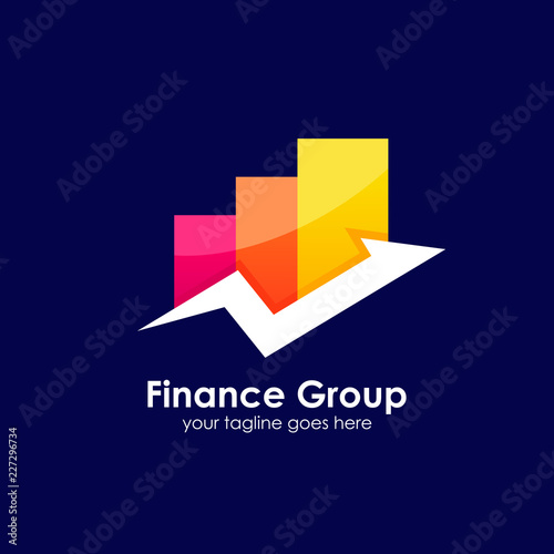 Free Download logo design of business growth up - GFXLoad