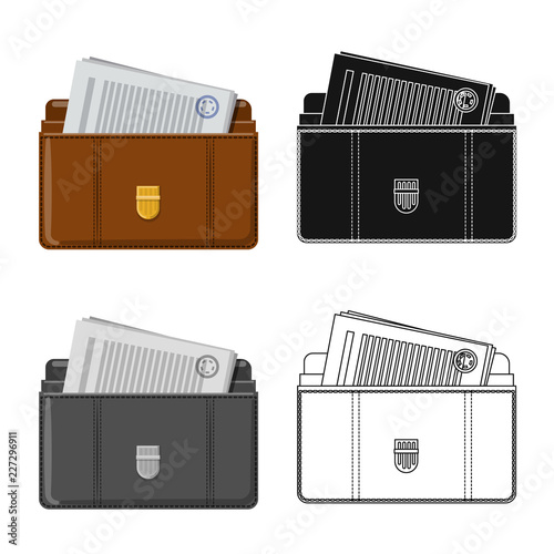 Vector illustration of law and lawyer icon. Set of law and justice vector icon for stock.