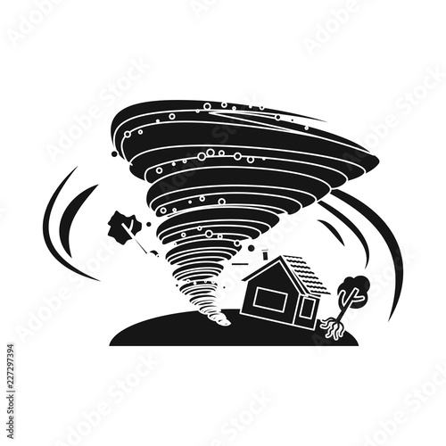Vector design of natural and disaster symbol. Collection of natural and risk stock symbol for web.