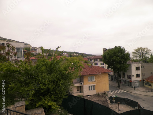 Houses in city of Balchik, Bulgaria.