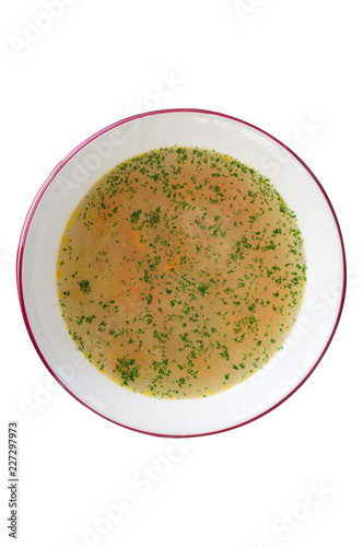 Εκτύπωση καμβά chicken broth greens