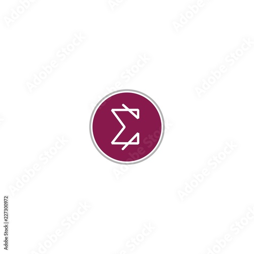 Letter E Stigma Line Creative Abstract Icon Modern Logo Design Template Element Vector