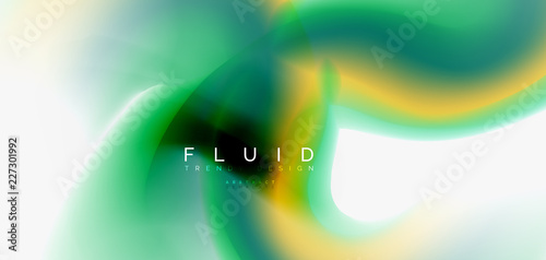 Fluid flowing wave abstract background