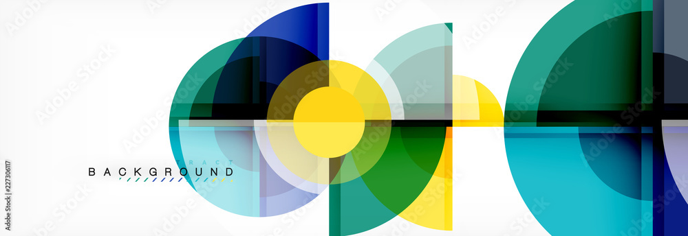 Abstract background bright circles geometric design Abstract background bright circles geometric design