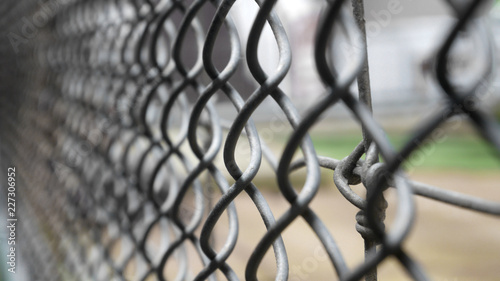 Fotografie steel chain link fence