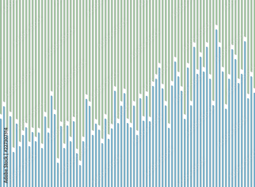 Abstract of stripe line green and blue pattern background.