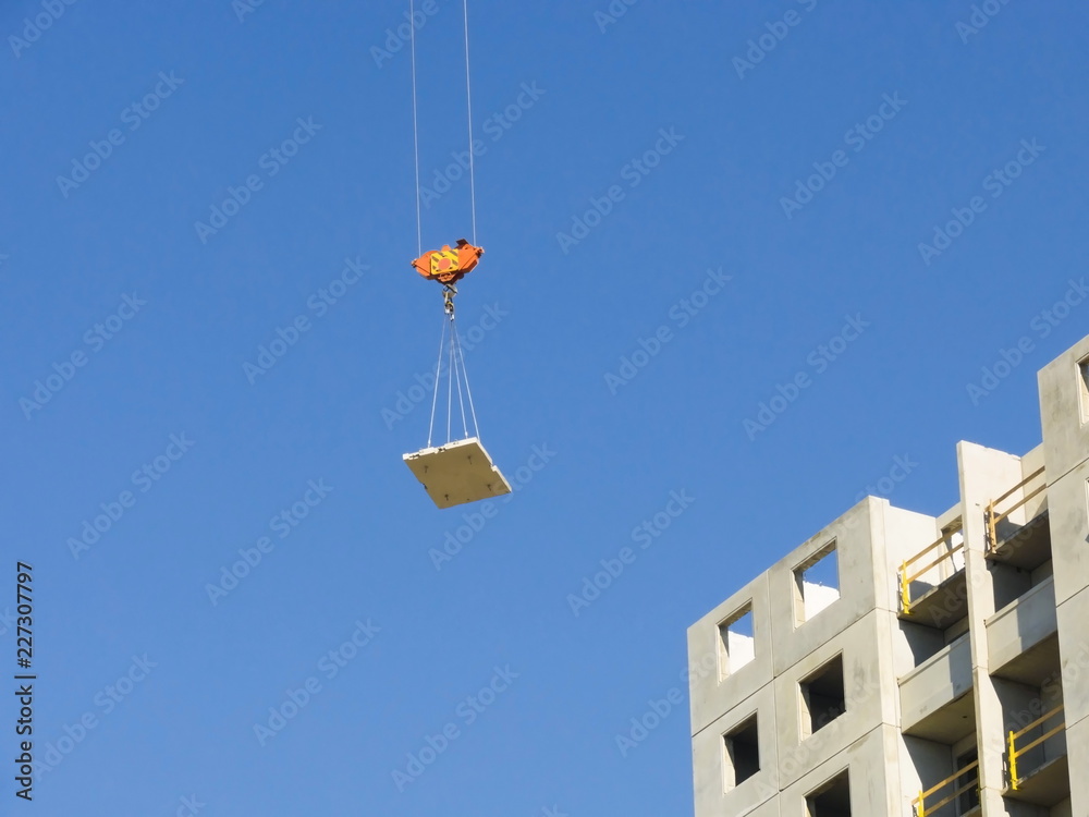 Construction of a residential apartment building Construction of a residential apartment building