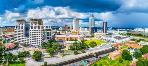 Mobile, Alabama, USA Skyline Panorama photo