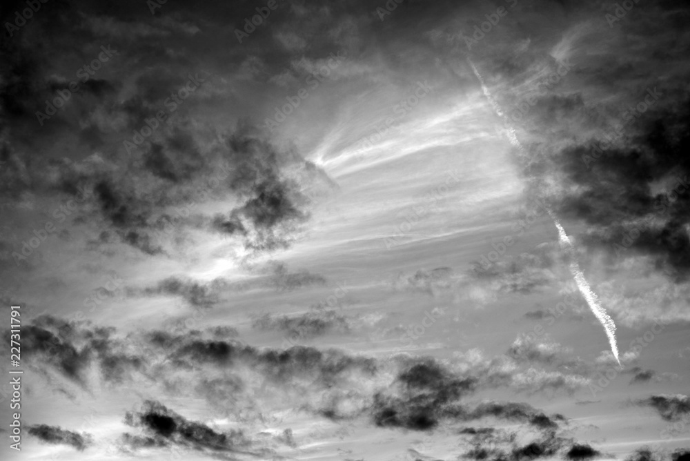 Clouds and sky.