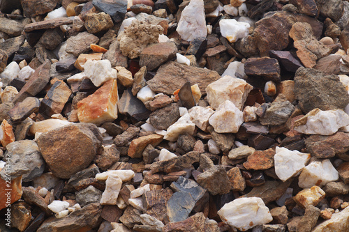 Closeup of gravel texture in namib desert, Angola