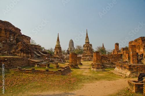 Kompleks   wi  tynny Ayutthaya Tajlandia