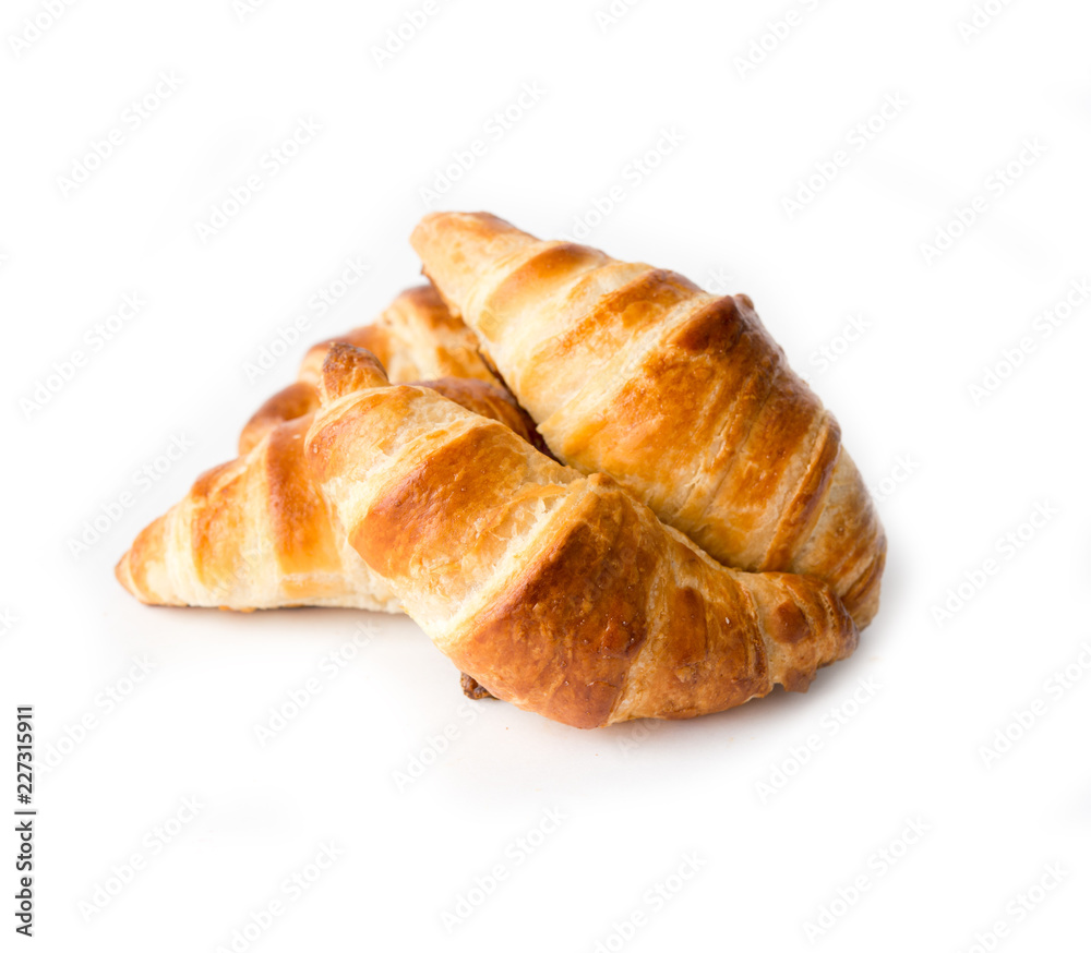croissant isolated on white background croissant isolated on white background