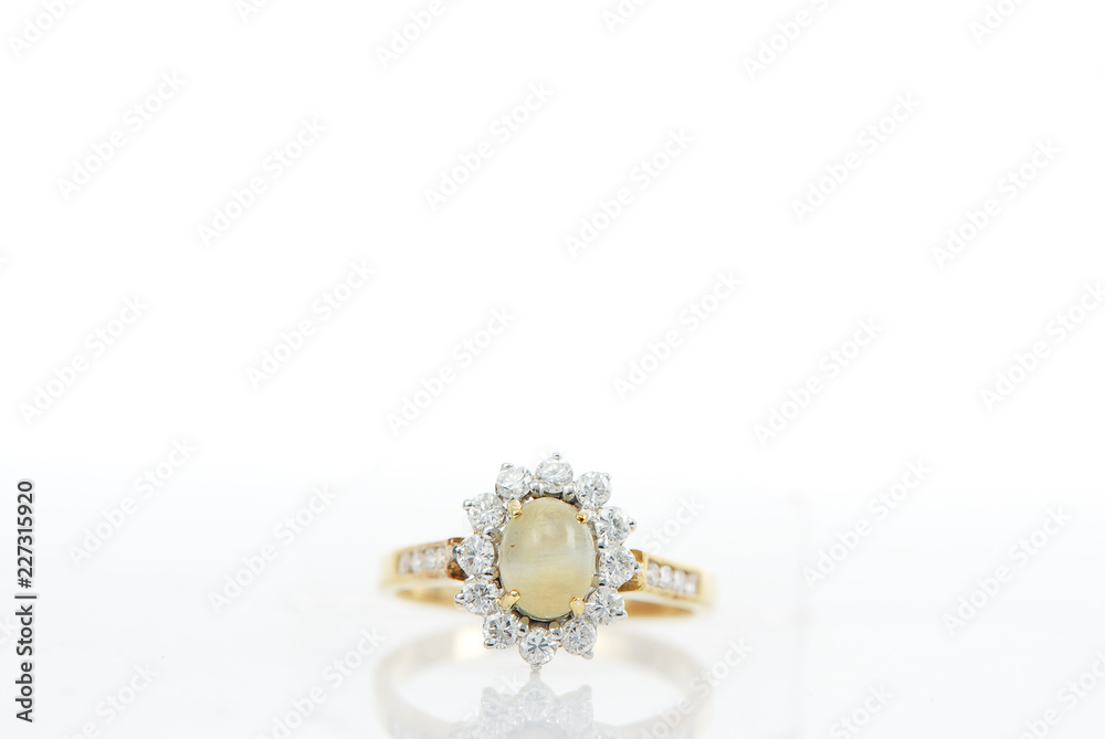 luxury jewelry on white background luxury jewelry on white background